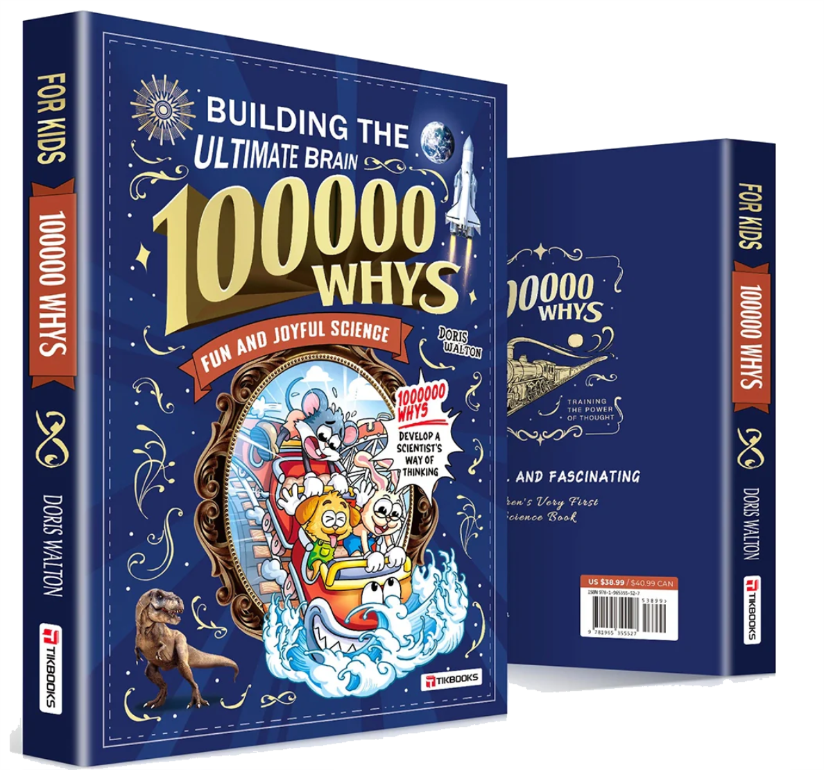 100,000 Whys kids science encyclopedia book cover and back cover