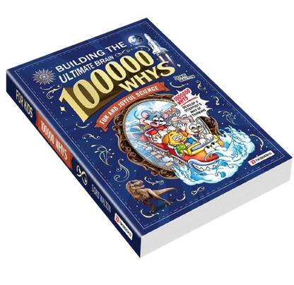 Angled view of 100,000 Whys children science book